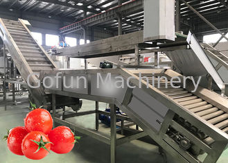 機械トマトのりの加工ラインを保証押しつぶす食品等級SS304のトマト12か月の