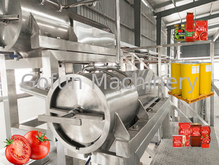 ステンレス鋼の304物質的なトマトのりソース濃縮物の加工ライン水セービング
